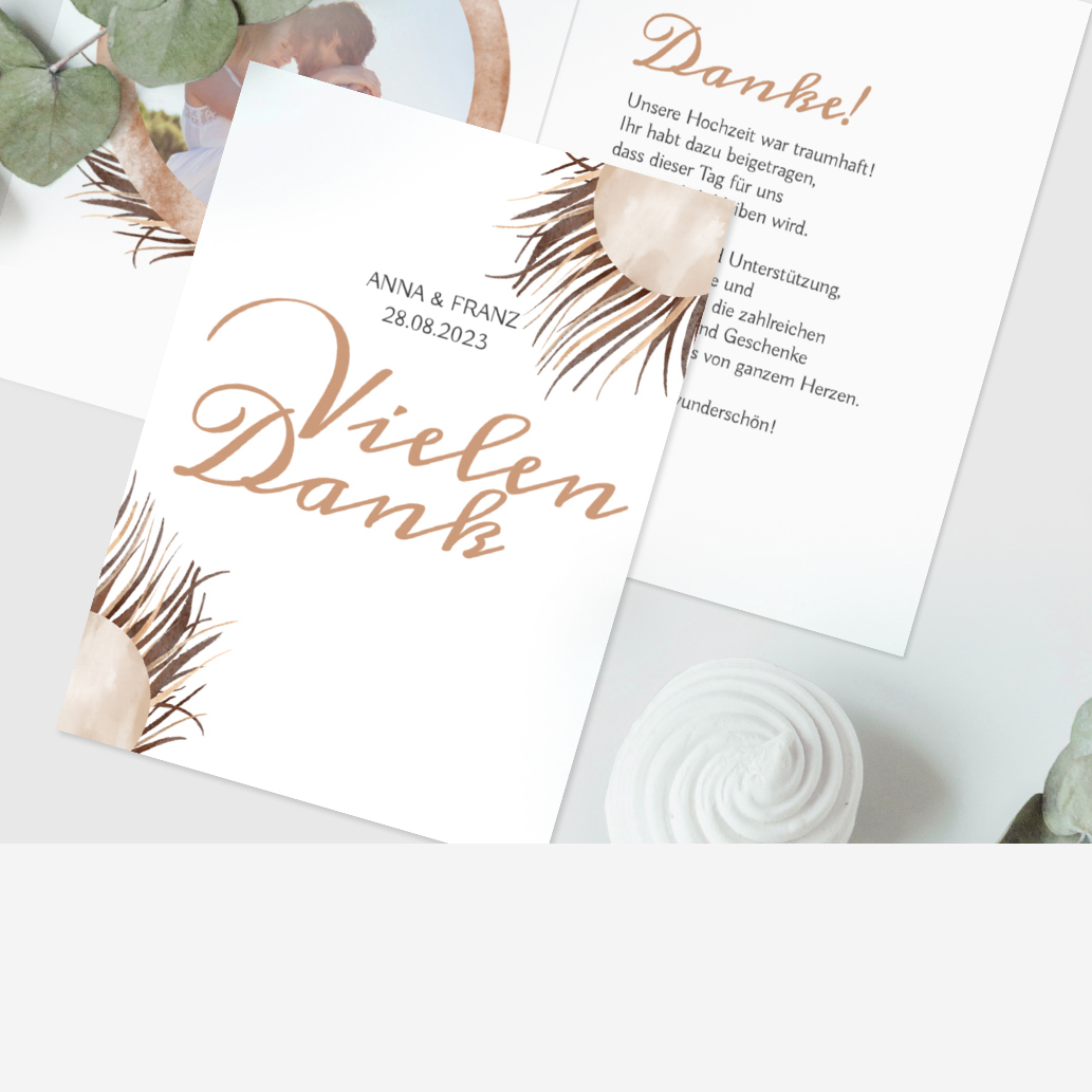 Dankeskarten Hochzeit