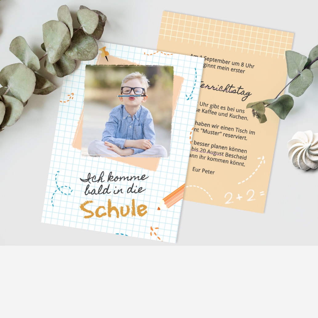 Einladungskarten Einschulung