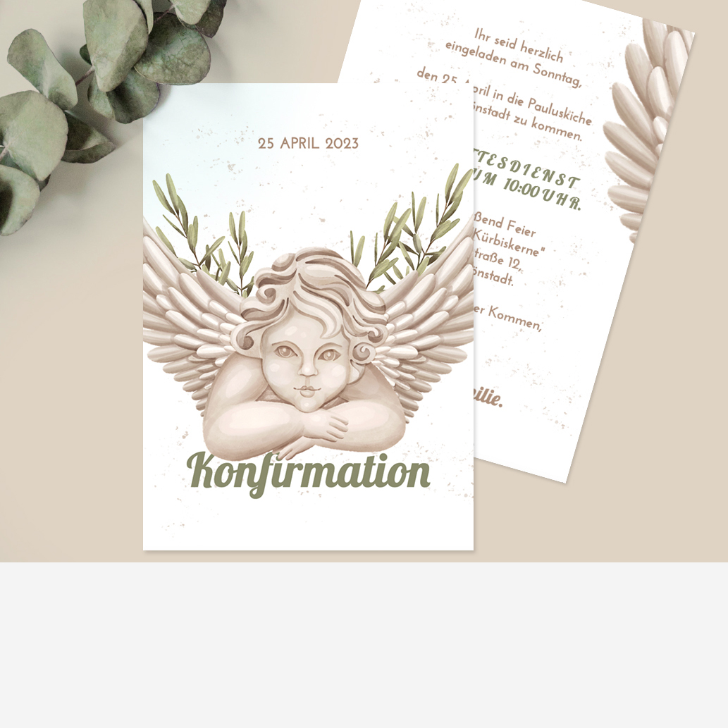 Einladungskarten Konfirmation